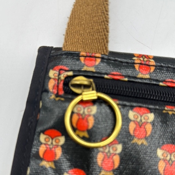 Fossil Orange and Black Owl Print Women's Crossbody Bag - Picture 7 of 14